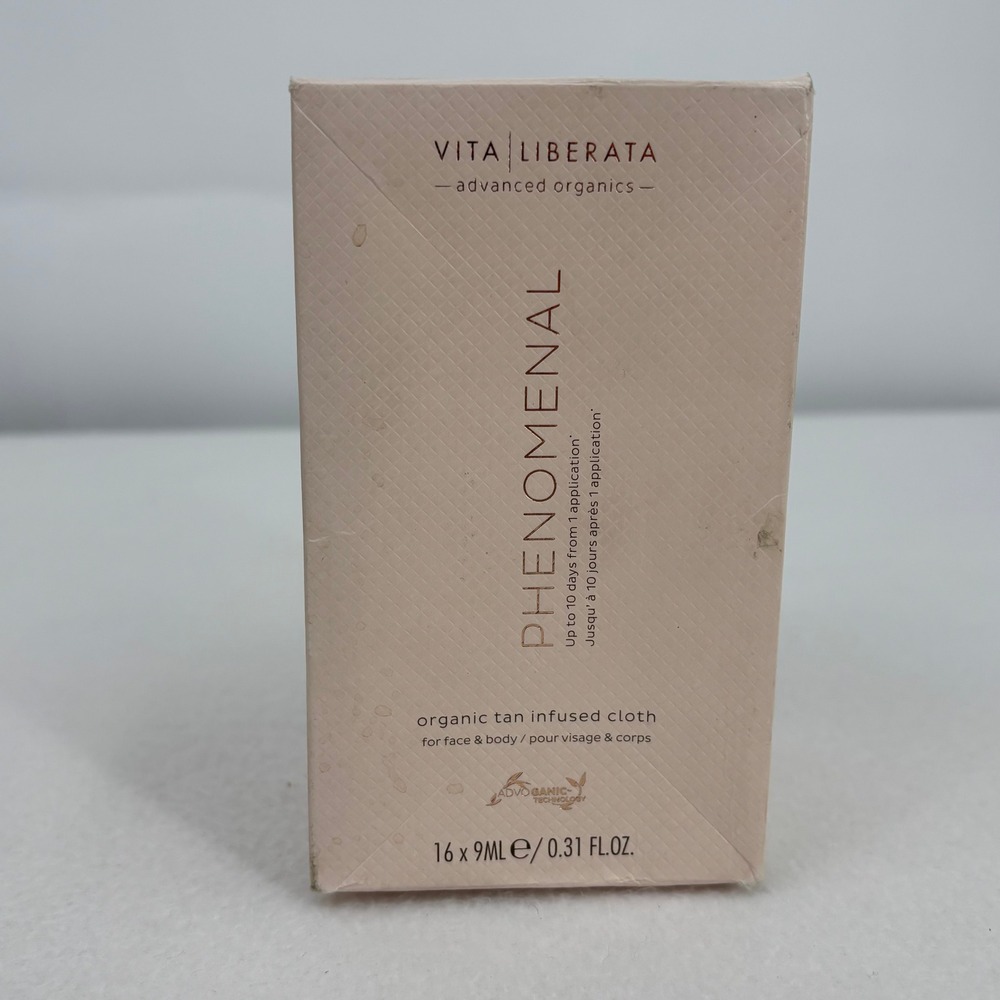 Vita Liberata Phenomenal Organic Tan Infused Cloths 16 Pack Self Tanner Face